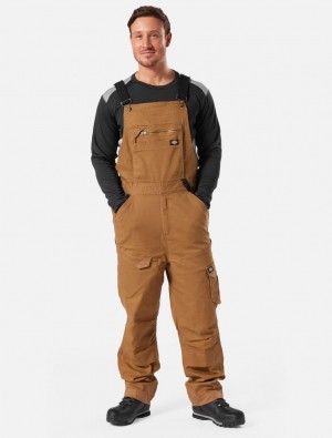 Overalls ανδρικα Dickies Techduck Bib καφε | 369783474