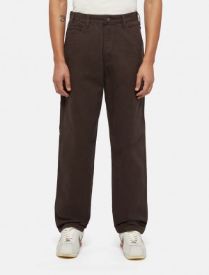 Παντελονι ανδρικα Dickies Duck Canvas Carpenter σοκολάτα | 761938049