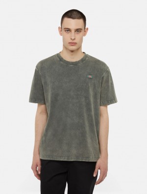 μπλουζακια ανδρικα Dickies Newington Short Sleeve πρασινο | 240821010