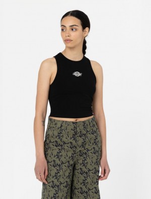 Μπλουζακια Αμανικα γυναικεια Dickies Powers μαυρα | 93855300