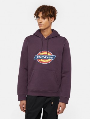 Φουτερ με Κουκουλα ανδρικα Dickies Icon Logo μωβ | 874231333