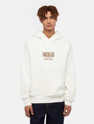 Φουτερ με Κουκουλα ανδρικα Dickies Philipsburg ασπρα | 304241572