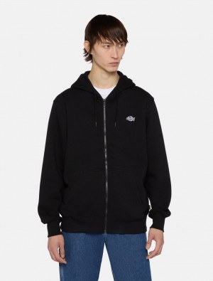 Φουτερ με Κουκουλα ανδρικα Dickies Summerdale Full-Zip μαυρα | 720202759